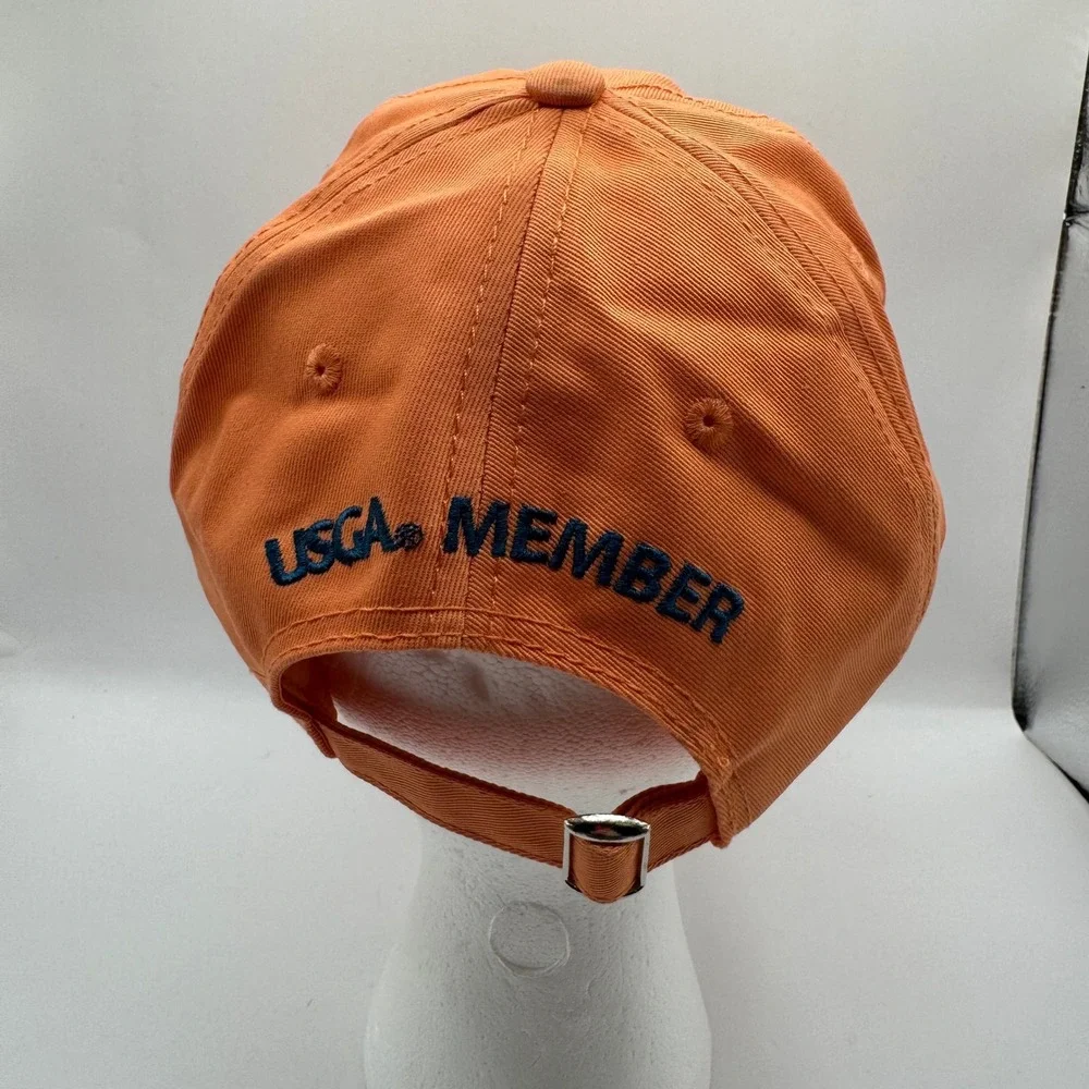 USGA 2015 U.S. Open Chambers Bay Hat‎ Mens Orange Excellent Member Golf Cap